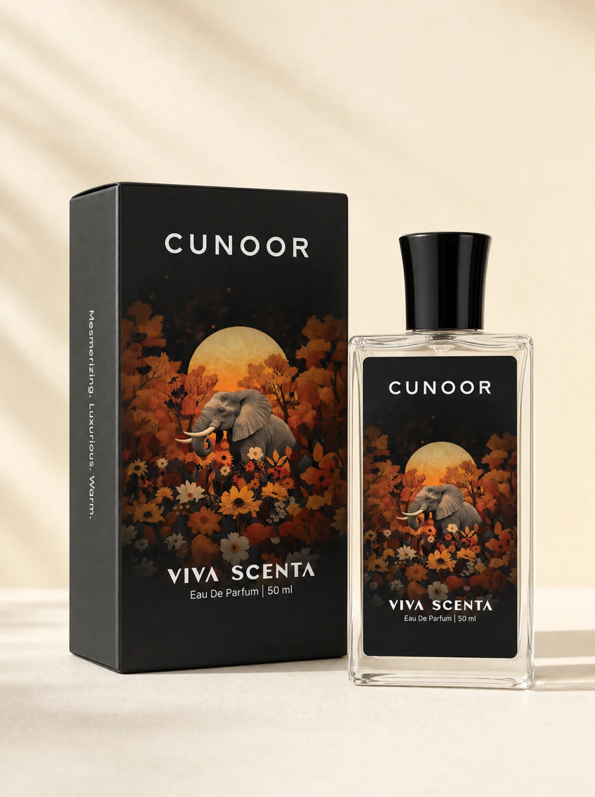Cunoor bottle with its box